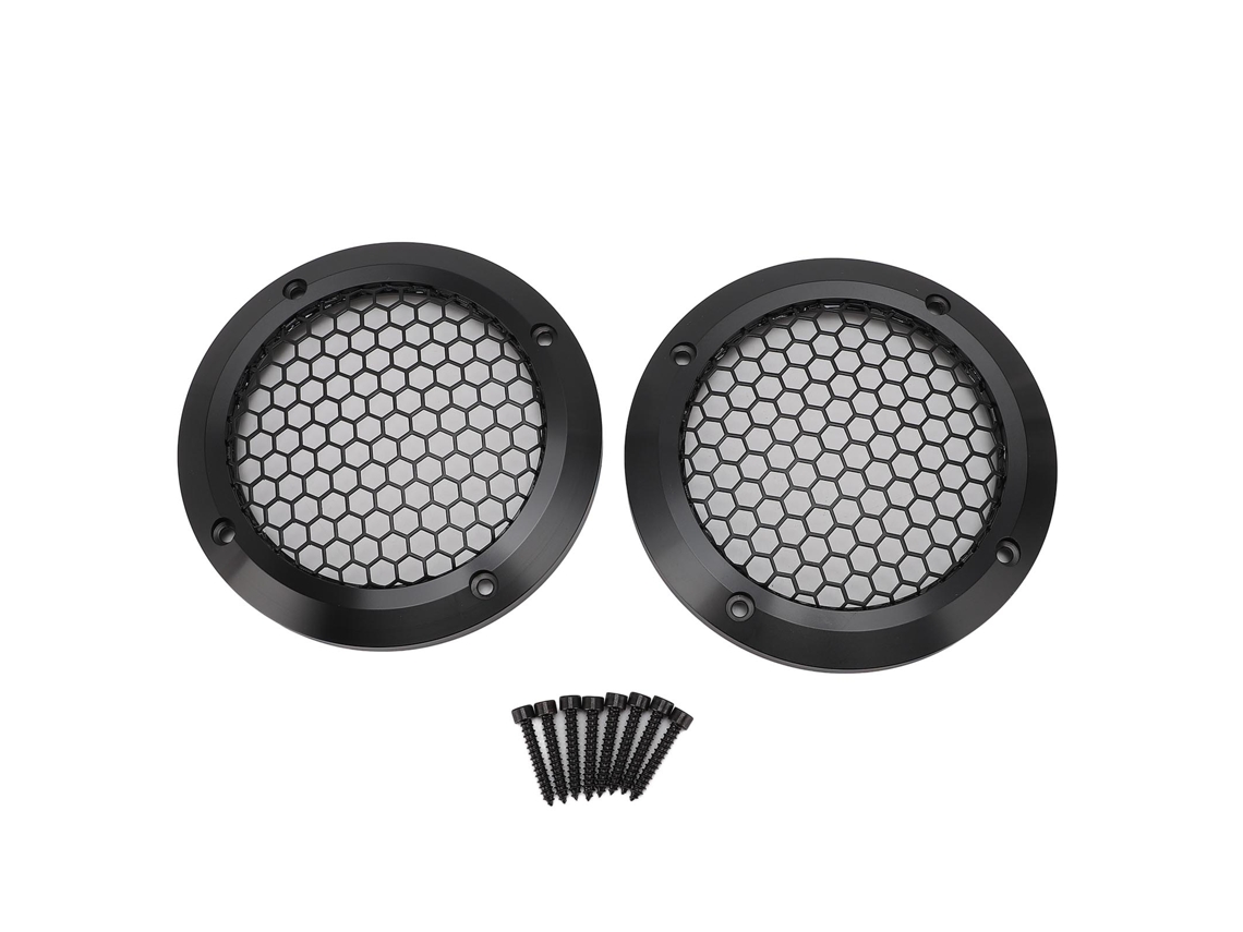 Cubiertas negras para altavoces, rejilla protectora, 125mm, S/MARCA