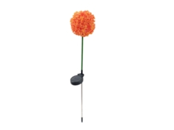 2026 luz de Bola Solar Ao Ar Livre Impermeável para Jardim, Luz de Flor Decorativa Laranja para Pátio