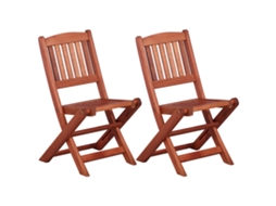 Cadeiras De Jantar De Criança 2 Pcs Madeira De Eucalipto Maciça Dkd Home Decor