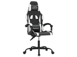 Cadeira de gaming VIDAXL Branco Couro Artificial