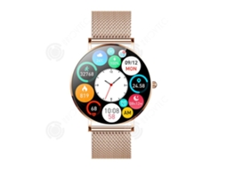 Inn Montre Conectada Ip67 Bluetooth 5.0 Dourada 185mah À Prova Dágua Rastreador De Atividade Pedômetro Calorias Relógio Esportivo Relógio Conectado F