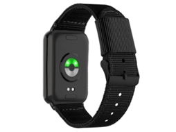 Bracelete Para Xiaomi Band 9 Pro / 8 Pro - Nylon Trançado - Fivela De Pino Preta Preta