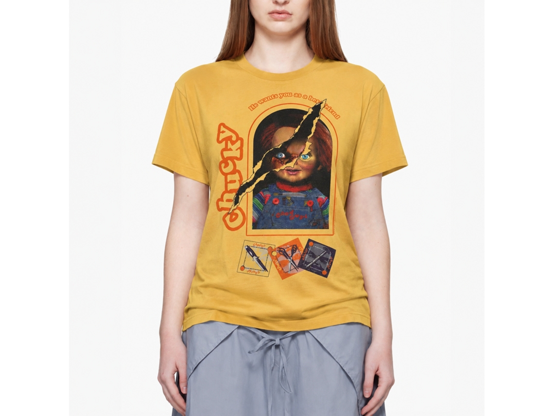 Rockinstone Chucky 2 Sides Box Solid Ginger Adult T-shirt Size:xl
