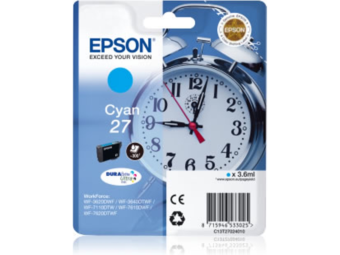 Tinteiro EPSON 27 Azul