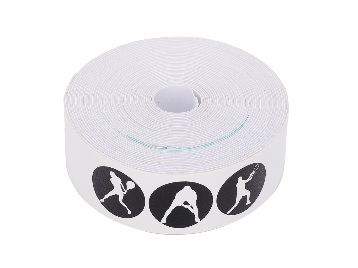 Fita Anti-risco Para Cabeça De Raquete De Tênis Guardião De Moldura Pu Adesivo Protetor Branco