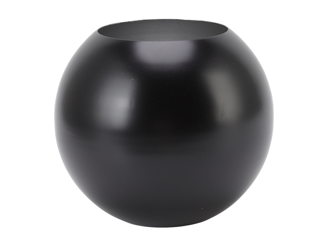 Vaso Redondo Aço Inox Estilo Nórdico Decoração Sala De Estar
