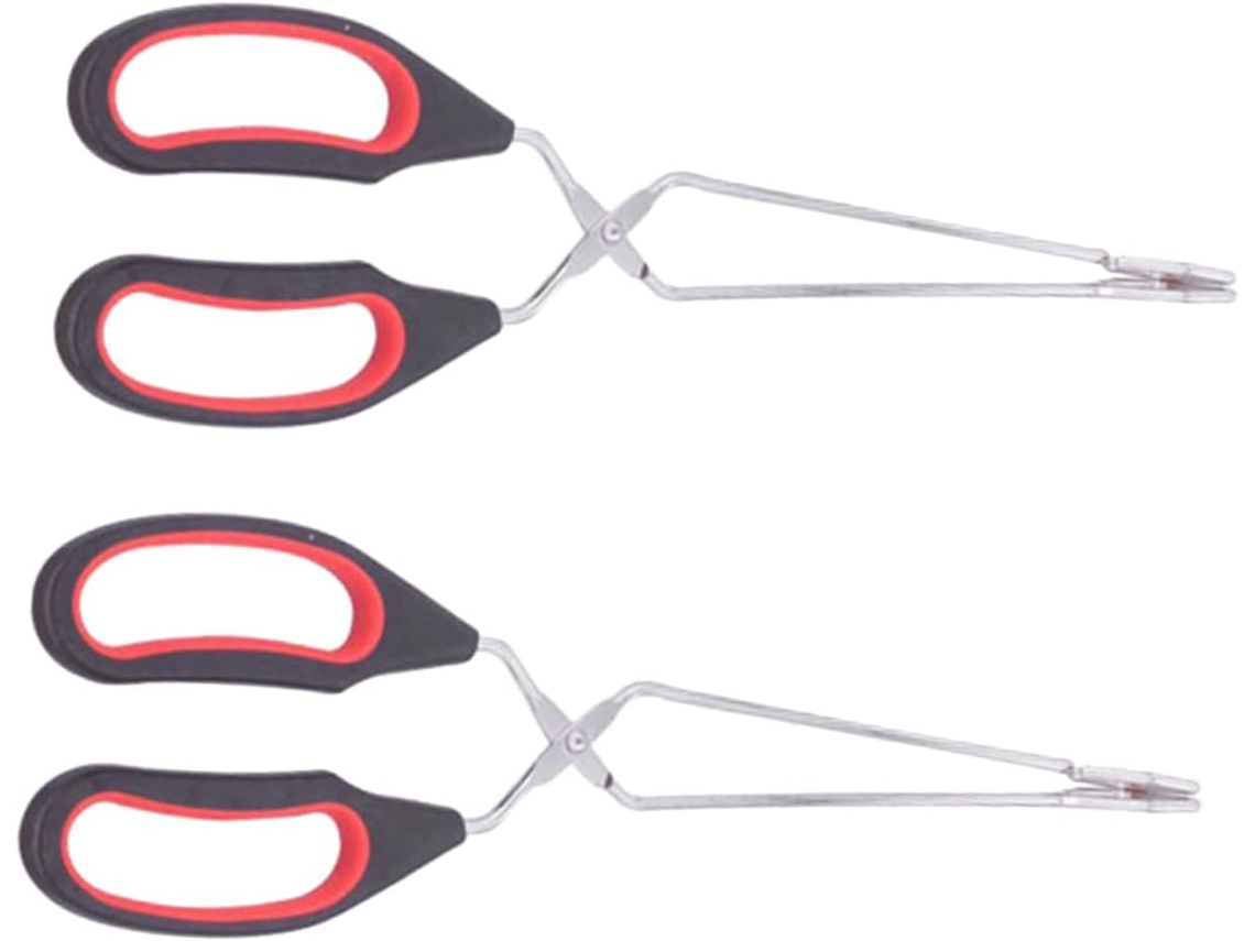Pinça Multifuncional Orfofe Para Churrasco, 2 Peças, Utensílio De Cozinha Em Aço Inoxidável Para Carnes, Doces E Pães
