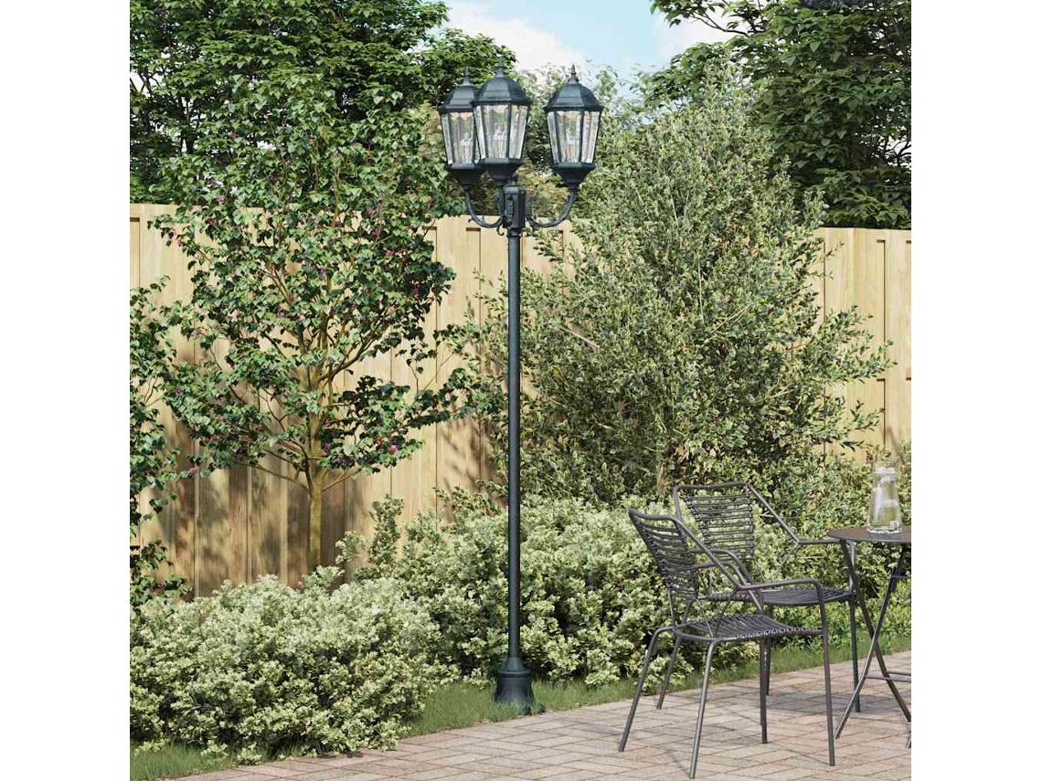 Vidaxl Luz De Jardim 57 X 49 X 241 Cm Alumínio E Vidro