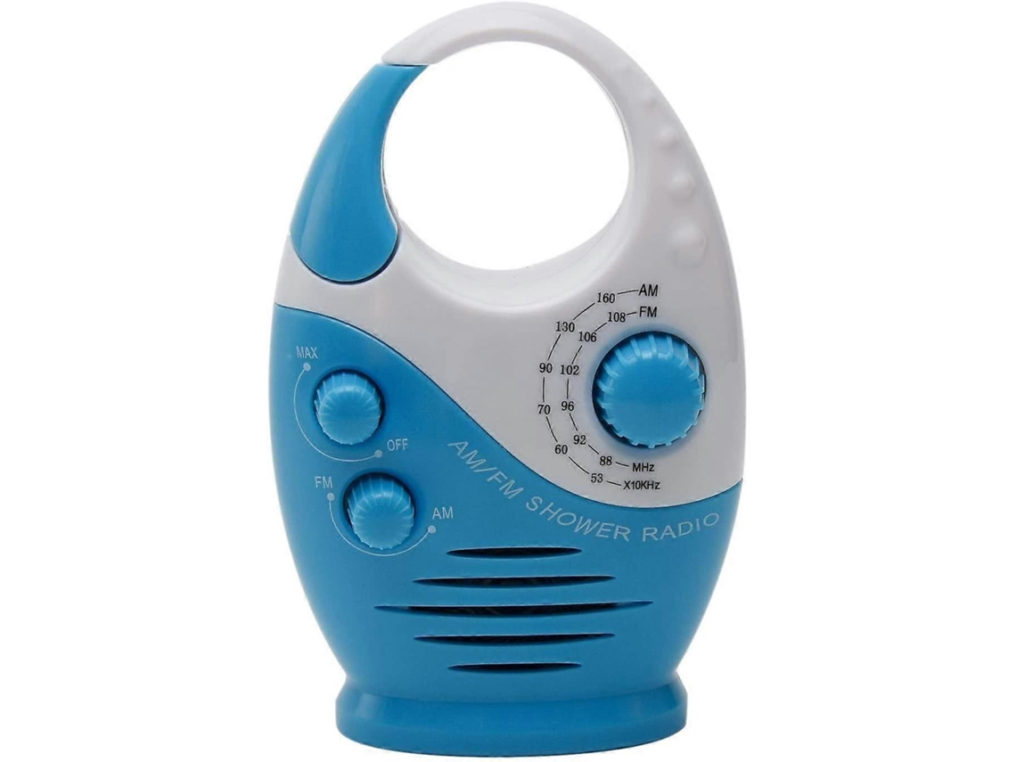 Rádio Para Chuveiro De Banheiro, Mini Rádio Am Fm À Prova Dágua Com Alça Superior, Alto Falante Com Volume Ajustável Olysi Shop