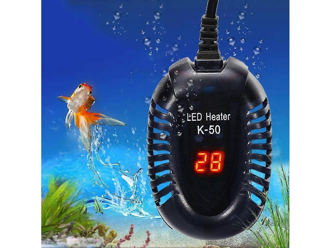 Termostato Submersível Elétrico para Aquário com Controlador Digital de Temperatura, 75w. GOKOCO