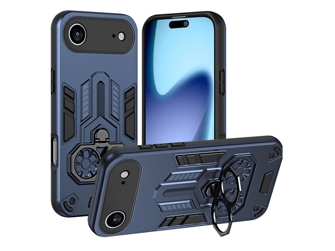 Capa Para Iphone Air Com Suporte De Anel - Azul