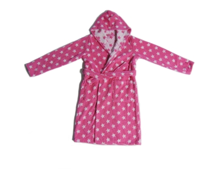 Roupão de Criança Estrelas Rosa