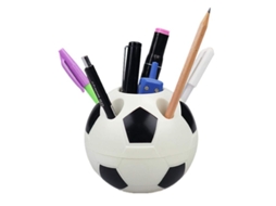 2026 portatodo Lápices Creativo Linjou Forma de Fútbol, Organizador de Escritorio para Bolígrafos Y Materiales Escolares