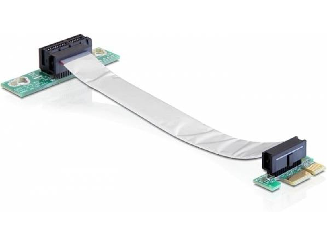 Cabo Adaptador DELOCK PCIe x1male Preto 0.13m