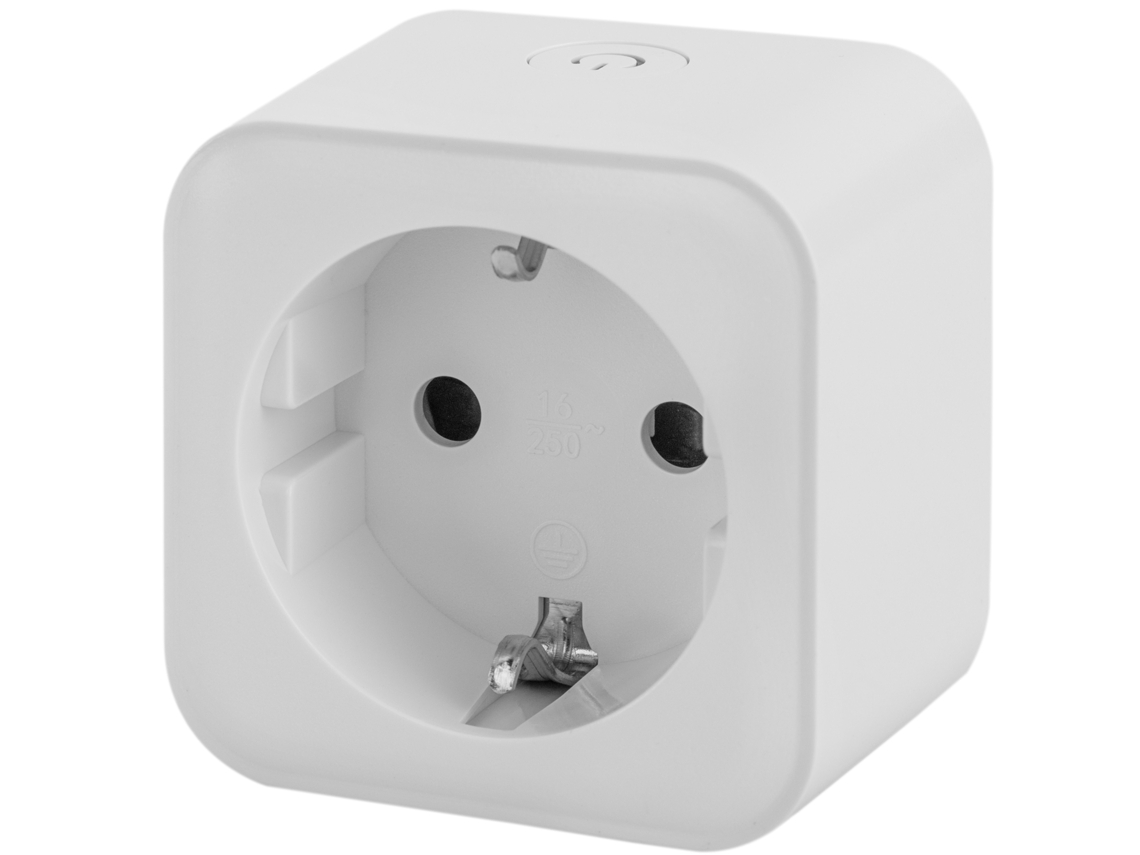 Plugue Inteligente 16A 3680W Wifi Branco Compatível Com Google Home, Alexa e Ifttt BEMATIK