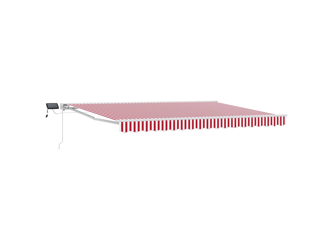 Conjunto 1 Toldo Manual Vidaxl Branco Alumínio (5 × 3,5 M)
