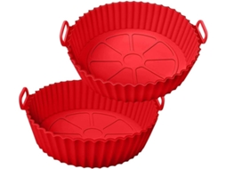 Conjunto De 2 Tapetes De Silicone Para Fritadeiras Elétricas De 3,6 A 10 Polegadas