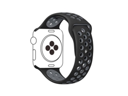 Bracelete Desportiva para Apple Watch Series 9 Aluminum 45Mm Preto / Cinza