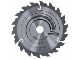 Disco de Serra Circular BOSCH Speedline Madeira 160x20x2.2 mm - 18