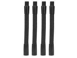 4pcs mangueira de abajur com pescoço de ganso alumínio 10mm flexível 12cm acessórios de iluminação | S/MARCA