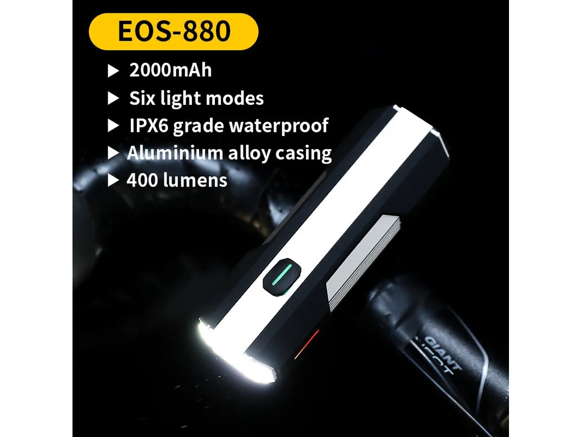 Luz Dianteira Bicicleta 700 Lúmens Bateria 4000mah Antirreflexo Liga Alumínio Ipx6 Usb-c Ciclismo Noturno