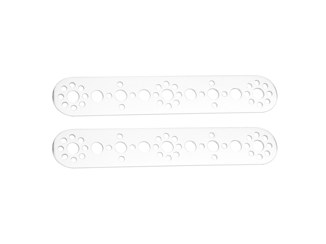 Kit de 2 Placas de Alumínio 9 Furos para Acessórios de Robô Tetrix/Robotics CNC Metalworking S/MARCA