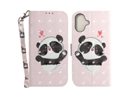 Capa Tipo Carteira De Couro Com Estampa 3d Para Iphone 16