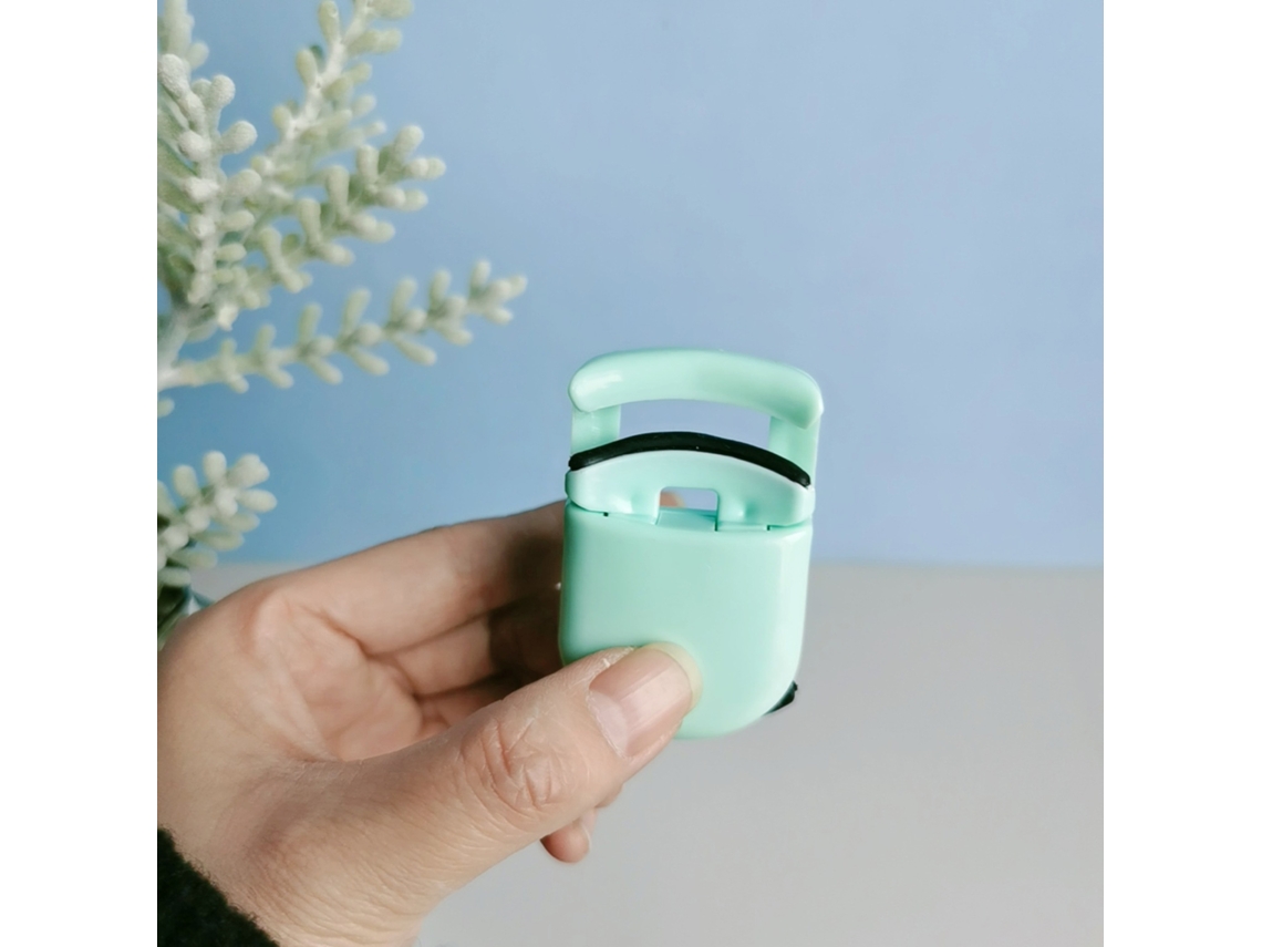 Cejillera De Pestañas Mini Laptop Para Maquillaje Femenino, Hecha De Abs, Acero Inoxidable Y Silicona, Resistente Y Duradera