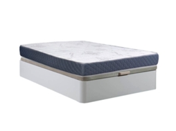 Sommier Branco Atenas 150X190Cm Colchão Viscoelástico de 23Cm SALDOSYSTOCKS