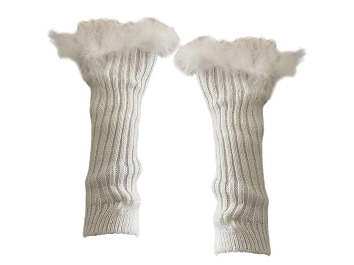 Luvas Sem Dedos, para Inverno E Halloween E Baile, Aquecimento de Mãos E Pulsos - Elysve