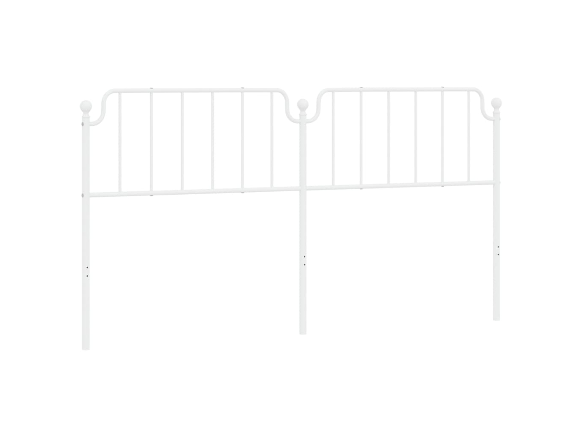 Cabeceira de substituição de 200 cm em metal branco, exclusiva da MAISON.