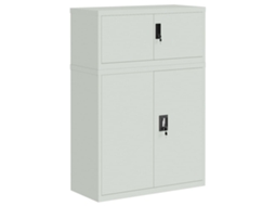Arquivo 90x40x130 Cm Aço Cinzento light MAISON EXCLUSIVE