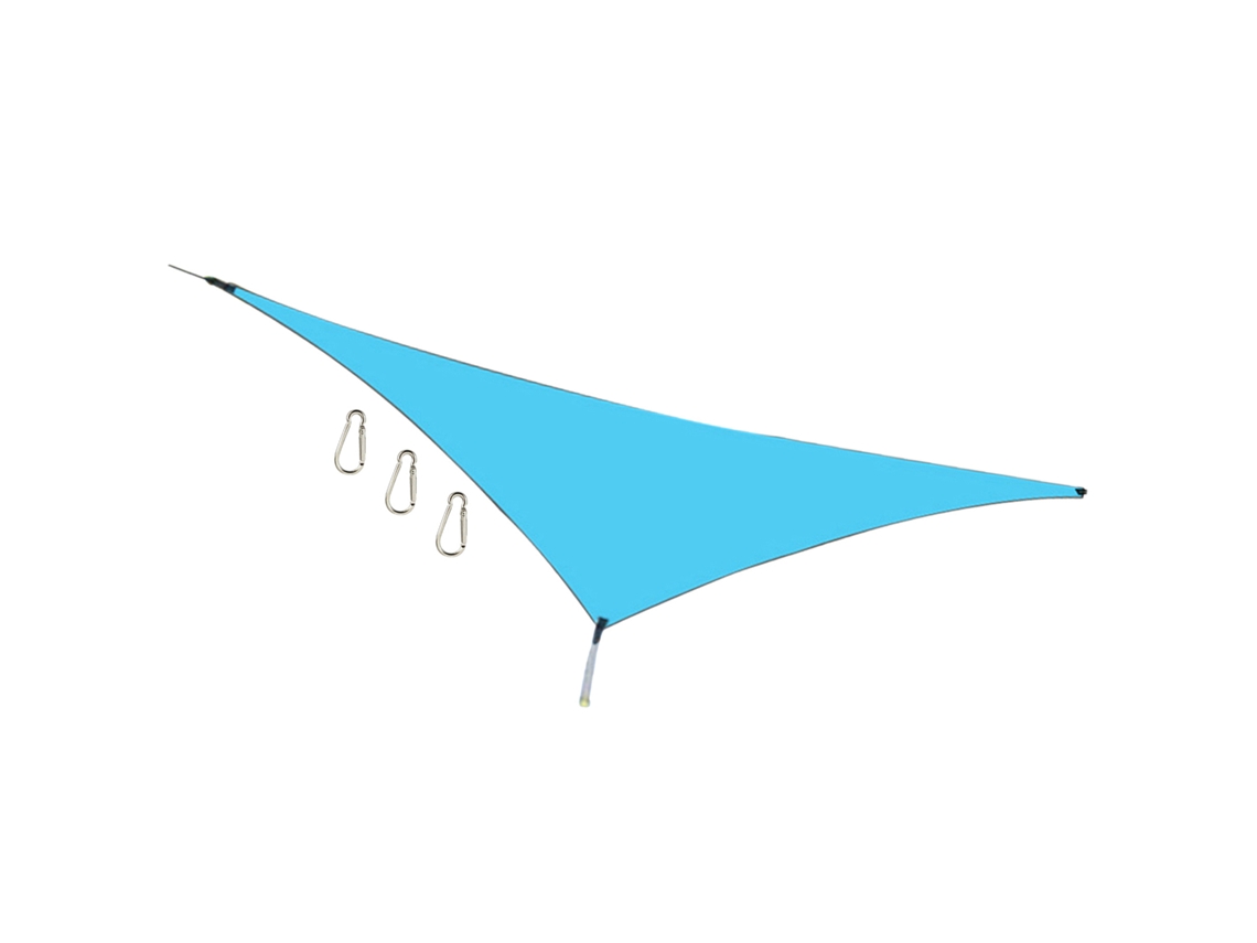 Toldo Triangular 13ft Impermeável Uv Resistente de Poliéster 210t para Pátio Jardim Externo