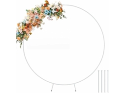 Arco De Casamento Redondo Com Base Estendida, Decoração Versátil Para Celebrações Memoráveis