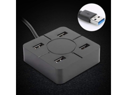 Hub Usb, Estação De Acoplamento Com Divisor Usb Em Abs 4 Portas 3.0 E