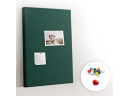 Painel De Cortiça Para Parede Padrão De Folhas Linhas Para O Quarto Das Crianças Espelharte (40x60 Cm)