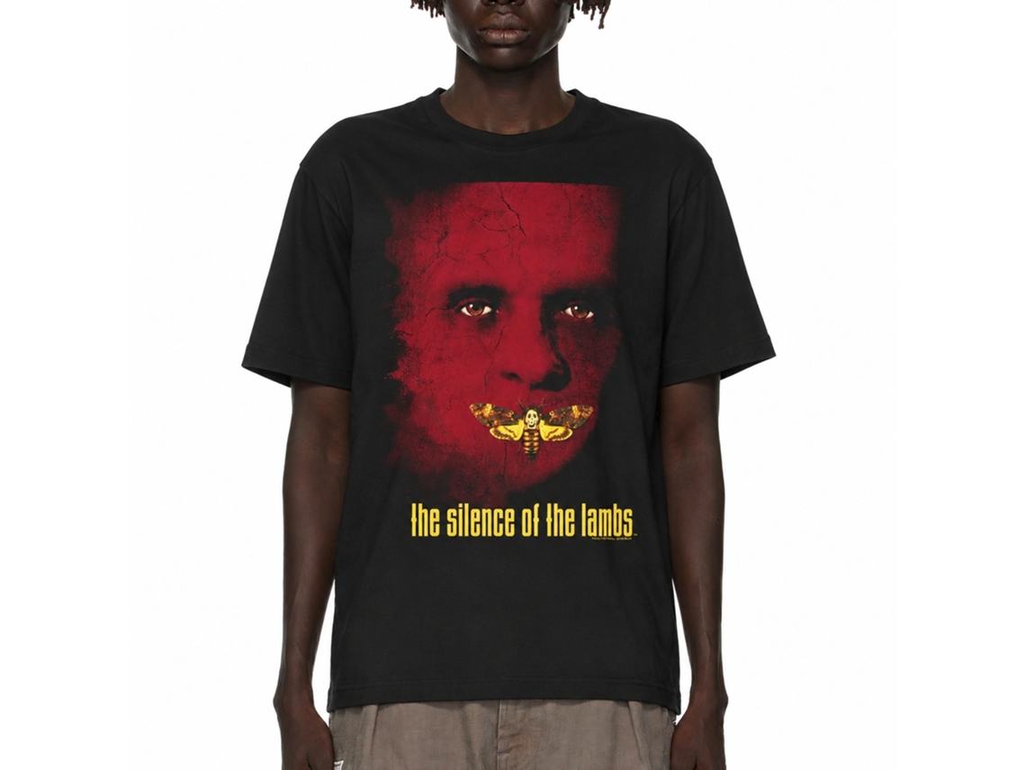 Rockinstone Silence Of The Lambs Movie Poster Black Adult T-shirt Size:m