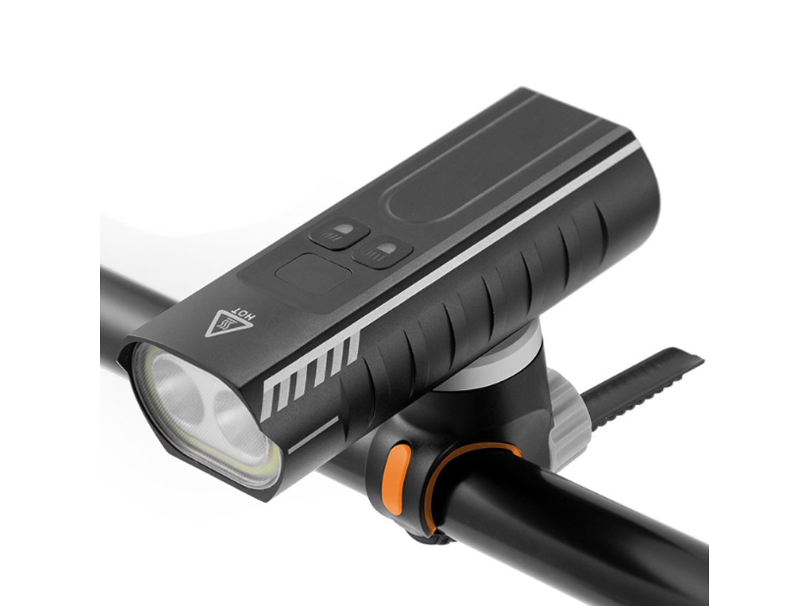 Luz Dianteira Da Bicicleta, 2000 Lúmens Reais, Forte Poder De Iluminação E Diferentes Modos De Uso, Preto Yizhood
