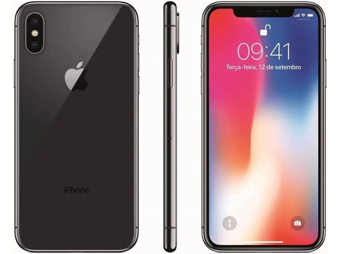 iPhone X APPLE (Recondicionado Flippers Marcas Mínimas - 5.8'' - 64 GB - Cinzento Sideral)
