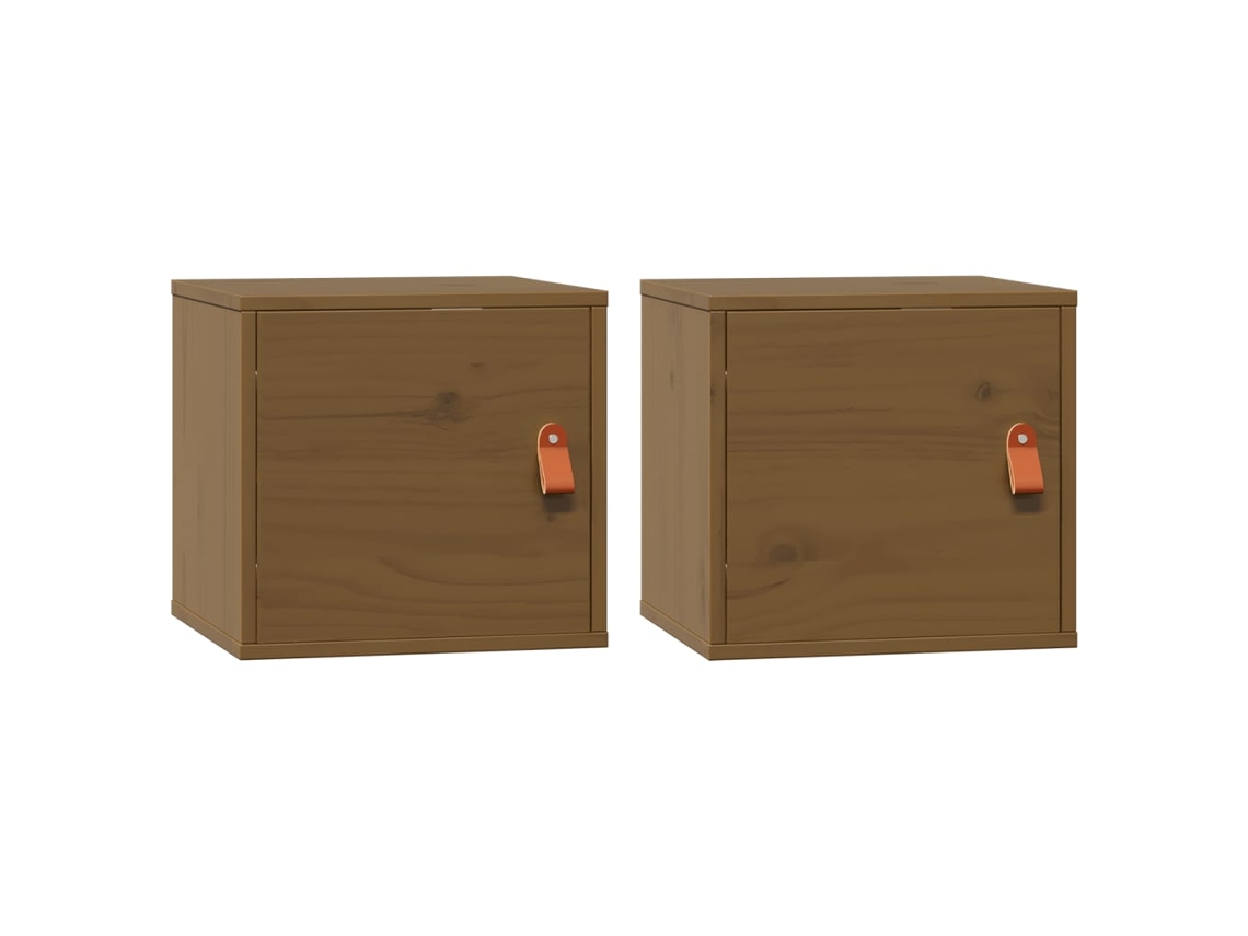 Wall Cabinet, Wall Cabinets Vidaxl Marrom Madeira De Pinho (n/a)
