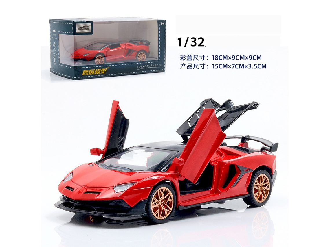 Miniatura de Carro Esportivo em Metal Fundido, Brinquedo Infantil MDUG
