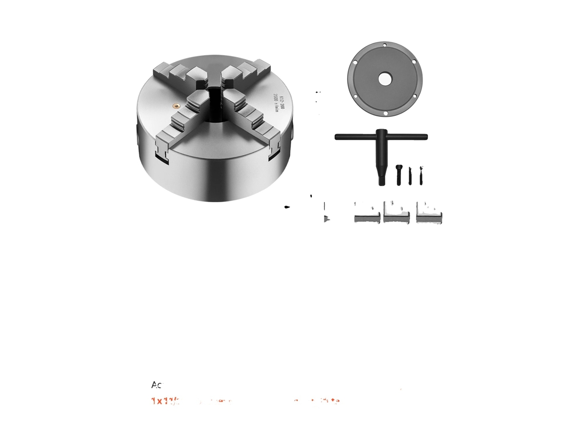 Mandril De Torno, Auto-centralizador, Construção Durável, 4-jaw 200mm