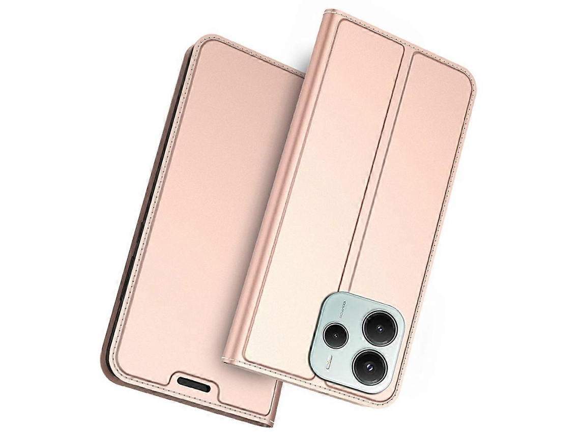 Capa Para Xiaomi Redmi Note 14 5g Em Couro Pu Com Suporte Para Cartão, Multicolorida