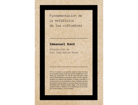 Livro Fundamentación De La Metafísica De Las Costumbres de Immanuel Kant (Espanhol)