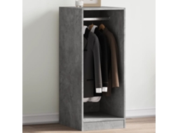 Vidaxl Roupeiro 48x41x102 Cm Derivados De Madeira Cinzento Cimento