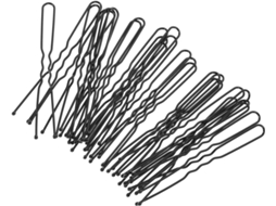 Apliques de cabelo metálicos em formato de U, acessórios para cabelo, pacote com 50 unidades, leves.