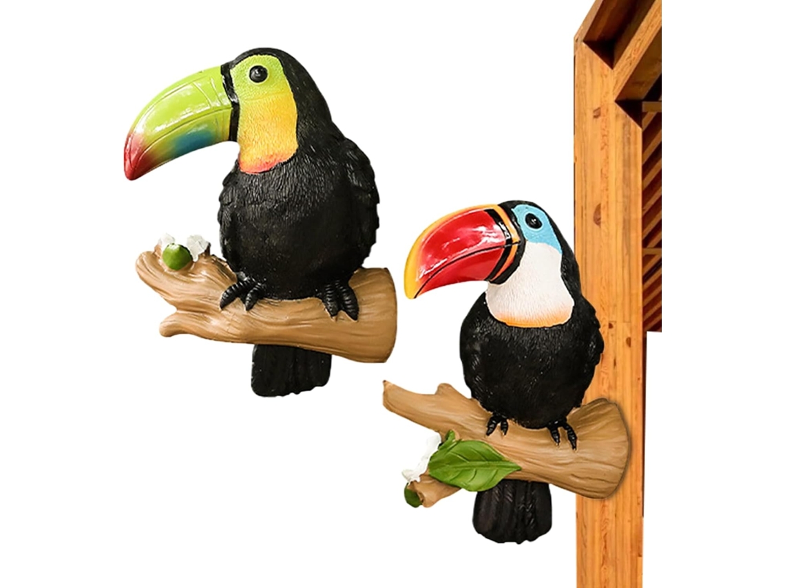 Decorações para Exterior, Estátuas de Jardim, Decorações de Pássaros, Figuras de Animais em Resina para Pátio, Piscina, CHABERLU