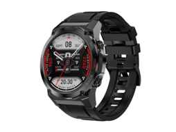 Smartwatch à prova d'água IP68 com tela AMOLED de 1,43" e mais de 100 modos esportivos. Com Bestvite.