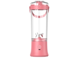 Mixer Smoothie Portátil, 600 Ml, Usb Recarregável, Bateria de 4000 Mah, 31,7 X 9,9 X 9,9 Cm, Rosa ZYBLSSBB