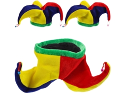 Conjunto De 3 Chapéus De Palhaço Com Sinos, Pequenos Acessórios Coloridos Para A Cabeça, Ideais Para Carnaval E Festas.
